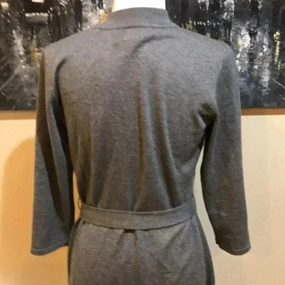 Studio One Gray And Black Color Block Midi Sweate… - image 6